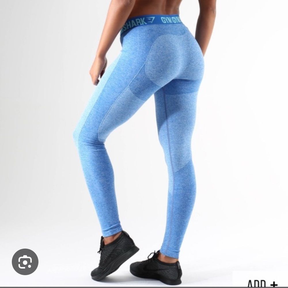 Original Gymshark Flex Leggings in Blueberry Marl/Marine Blue